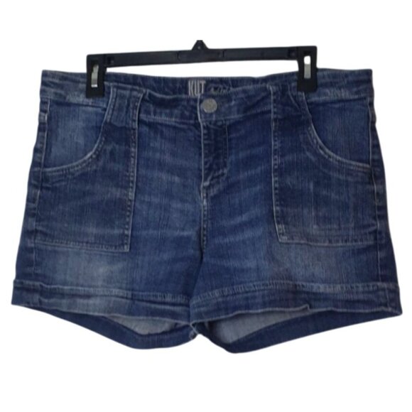 Kut From The Kloth Womens Denim Shorts Size 14 Hailey High Rise Stretch - Picture 1 of 6
